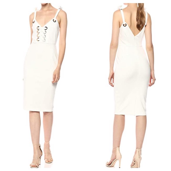 Elliatt Dresses & Skirts - REVOLVE ELLIATT Dahlia Lace Up Ponte Sheath